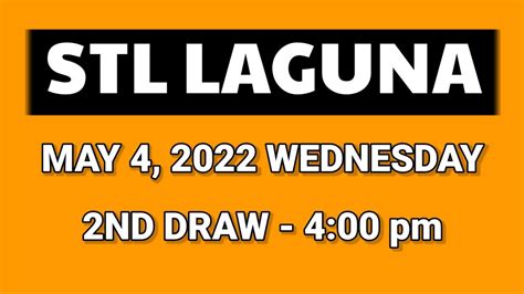 STL Results May 31, 2022 Second Draw .